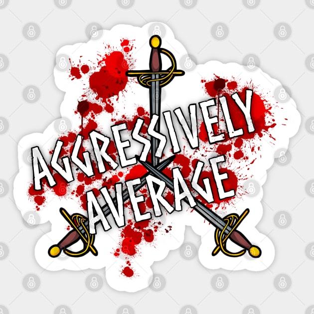 Aggressively Average - MOD Sticker by Hyena Arts